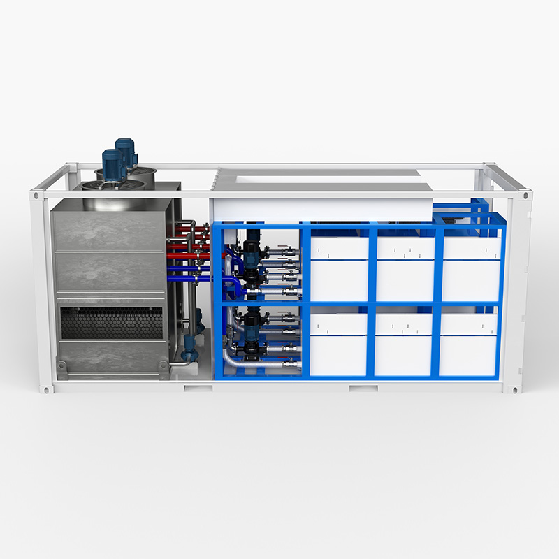 600KW 20ft immersion liquid cooling container (with a cooling tower built in)12