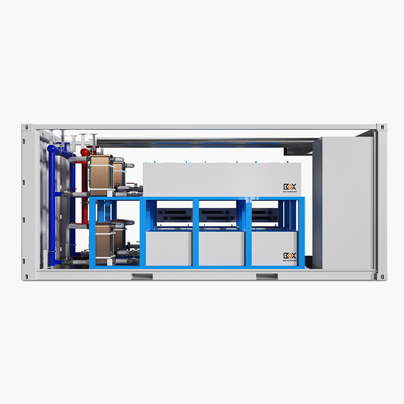 600KW 20ft immersion liquid cooling container (with a cooling tower connected externally) (2)